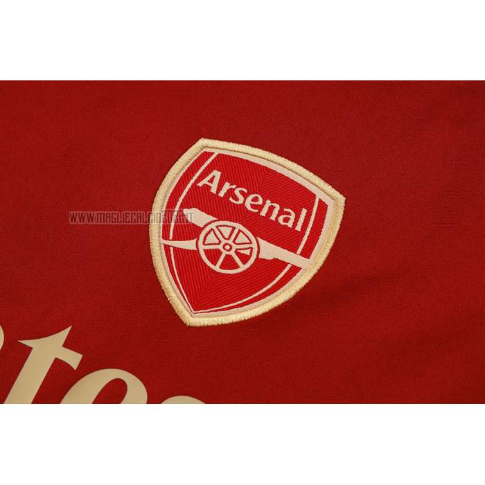 Tuta da Track del Arsenal Manga Corta 2023-2024 Rosso